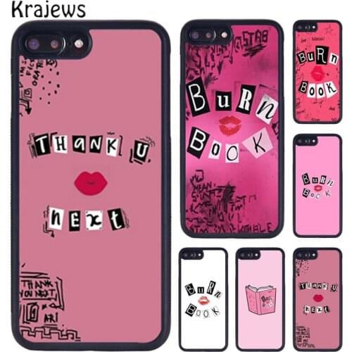Krajews Burn Book Mean Girls TPU Phone Case For iPhone X XR XS 11 12 Pro MAX 5 6 6S 7 8 Plus Samsung Galaxy S7edge S8 S9 S10
