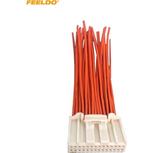 FEELDO 1PC Car Radio Stereo Wiring Harness Adapter Plug For Impreza Wagon/Levorg Aftermarket Stereo Installation #FD-2022