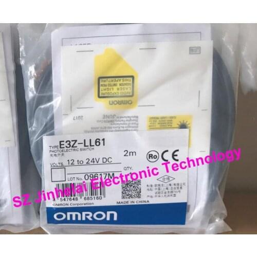 E3Z-LT61, E3Z-LL61 New and original OMRON Photoelectric Switch 12-24VDC 2M