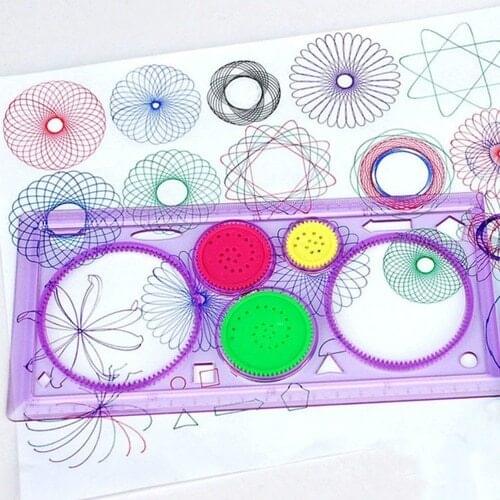 Spirograph Geometric Ruler Drafting Tools Stationery For Students Drawing Toys Set Learning Art Sets Creative Gift For Children