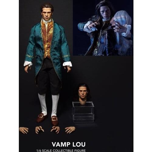 1/6 Collectible The Vampire Chronicles Louis de Pointe du Lac Brad Pitt Full Set Action Figure Model for Fans Holiday Gifts