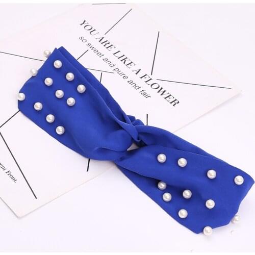 Fashion Womens Bow Pearl Hairband Knot Women Headband Vintage Hairband Girls Headwear Leopard Headband Hair Accessories