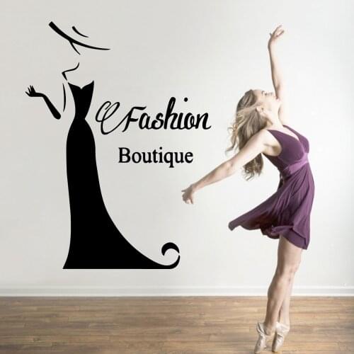 Fashionable Fashion boutique Wall Art Sticker Modern Wall Decals Quotes Vinyls Stickers for Living Room Company School Office