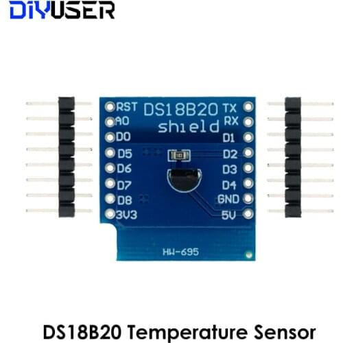 DS18B20 For WeMos D1 Mini Temperature Sensor Module Wifi Module Measurement Module WIFI Extension Board Learning Board