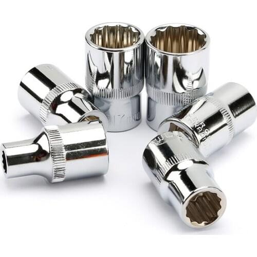 Noreturn 1Pcs 12 Angle Socket Big Fly 1/2 inch Short Socket Head Sleeve Wrench Hardware Tools Size8-32mm