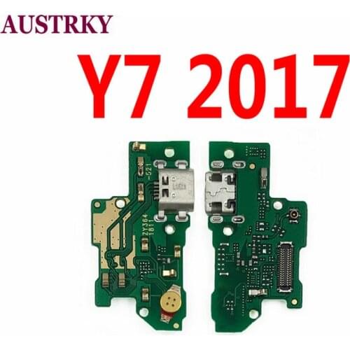 New USB Port Charging Dock Charger Board with Microphone Repair For Huawei Y7 2017