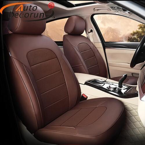 AutoDecorun Full Set Genuine Leather Cover Seat for BMW X3 Series Seat Covers Car Accessories Cowhide Seats Cushions Protectors