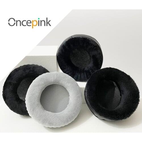 Oncepink Replacement EarPads For Audio-Technica ATH-AD200 AD300 AD400 AD700 AD900 Headphone Thicken Velvet Ear Cover