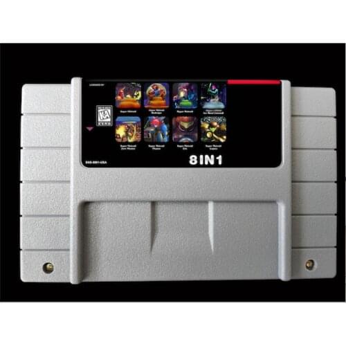 SuperMetroided 8 in 1 ( ALL English Language with battery saves!! )