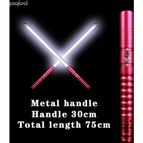 Pqbd Lightsaber Metal Handle FX Dueling LED Light Sabe Light Stick Cosplay Laser Sword Children Gift
