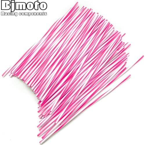 BJMOTO Universal Dual Color Motorcycle Bike Off Road Wheel Rim Spoke Shrouds Skins Cover CR YZ RM KX 80 125 250 450 500 CRF YZF