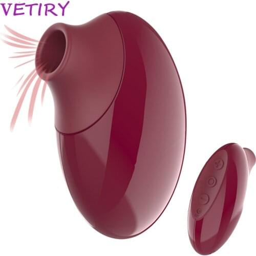VETIRY 10 Speed Clit Sucker Vibrator Oral Licking Tongue Vibrating Clitoral Stimulator Nipple Sucking Massage Sex Toys for Women