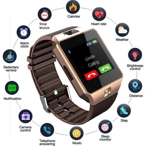 High Quality Smartwatch Men Women Smart Bracelet Sport Bluetooth Wristwatch Support SIM TF Card BT Camera relojes para hombres