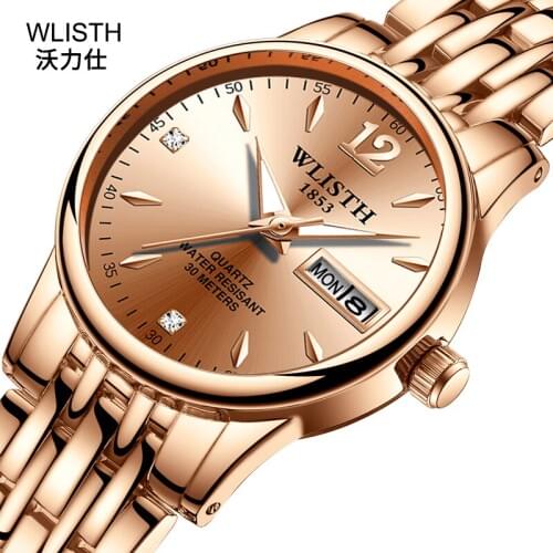 WLISTH Mens Stainless Steel Watch