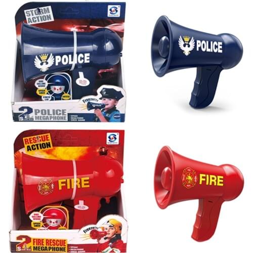1Pc Children Role Play Toy Battery Powered Police Megaphone Police Play Set Fro Kids Children Christmas Gift