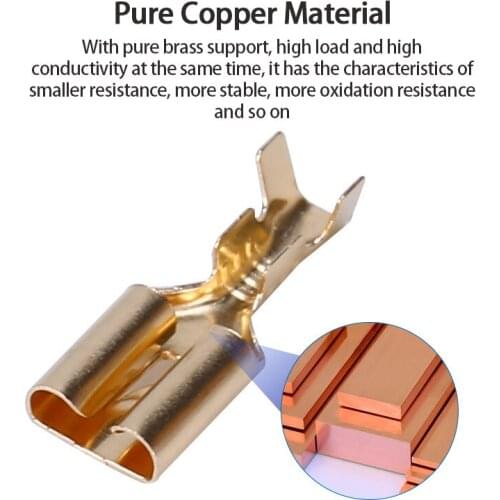 150pcs 2.8/4 .8/4/6.3mm Male Female car Wire TerminalsSpade Connector Splice Crimp Wire Terminals car Motorcycle accessories