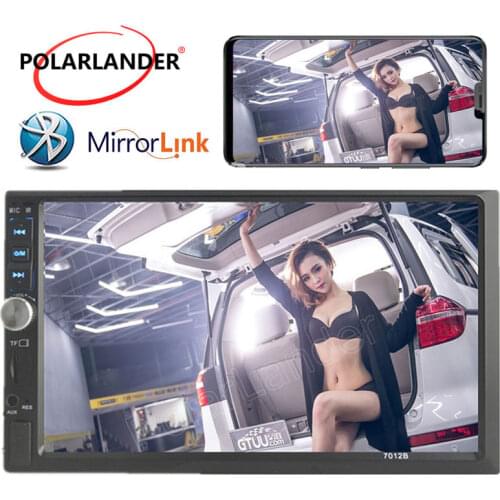 2 din 7 inch steering wheel control for rear camera bluetooth USB TF Mirror Link 4 languages car radio MP5 MP4 player FM Auxin