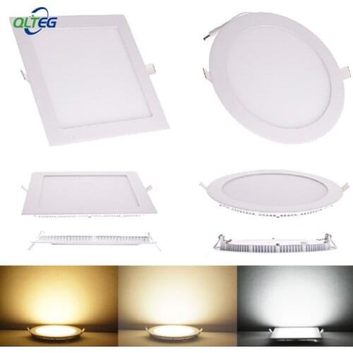 20pcs 3w 6W 9W 12W 15W 18W 24W LED panel light ceiling square recessed pannel emergency lamp fit for balcony via DHL or FedEx