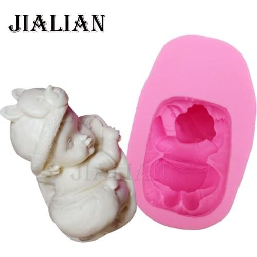 3D Bear baby handmade soap mold chocolate cake decorating tools DIY baking fondant silicone mold T0283