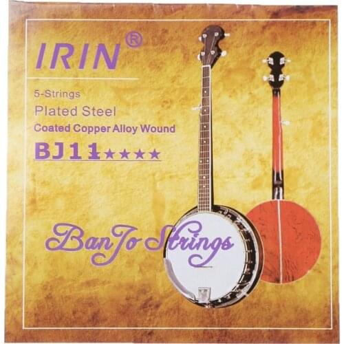 5pcs/set BJ11 Banjo String Stainless Steel Coated Copper Alloy Wound (.009-.020) XXUF