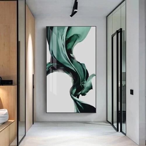 Full square/round drill 5D DIY diamond painting Abstract Green Silk 3D diamond embroidery mosaic rhinestone Home Deco gift P1218