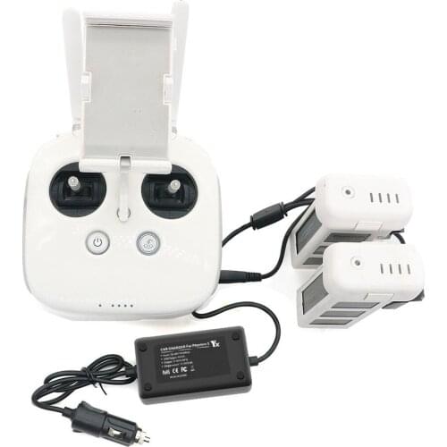 Car Charger for DJI Phantom 3 Drone Portable Charger Battery Remote Controller Intelligent Charging Outdoor Travel Vehicle