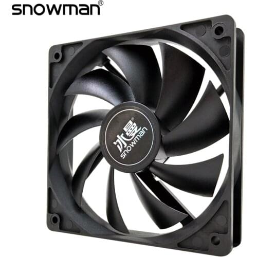 SNOWMAN 120mm Computer Case Fan Ultra Silent 12CM Quiet Cooling Fan PC