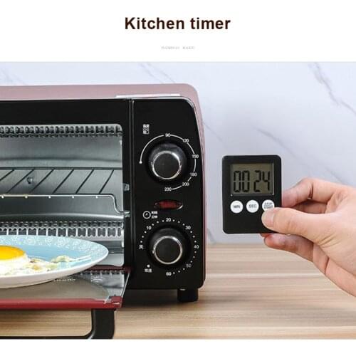 LCD Digital Screen Kitchen Timer Square Cooking Countdown Alarm Magnet Clock B99