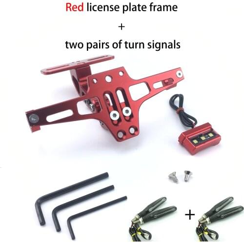 Motorcycle Rear License Plate Mount Holder and Turn Signal Light For Honda For Kawasaki Z750 Z800 For YAMAHA MT07 MT09 MT10 R1 3