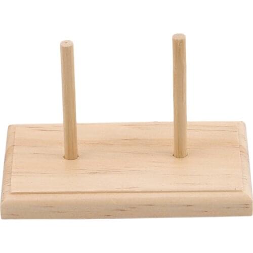 Yarn Holder Wooden Spinning Knitting Parts Beginner Crochet Accessories Stand Sewing Thread Spool Wool Ball Winder Rotation