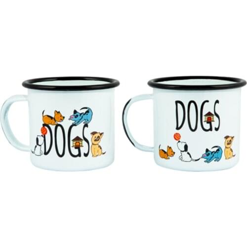 Design Mug | 2 Pack of Mug Set | Dog Patterned | Dog Lovers | Coffee & Tea Mug | Gift | Kitchen & Home Decoration