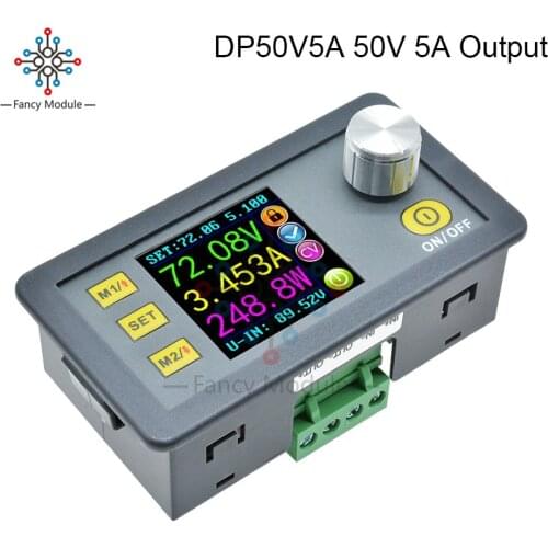 DP50V5A Voltmeter Ammeter Constant Voltage Tester Current Meter Step-down Programmable Power Supply Module LCD Voltage Converter