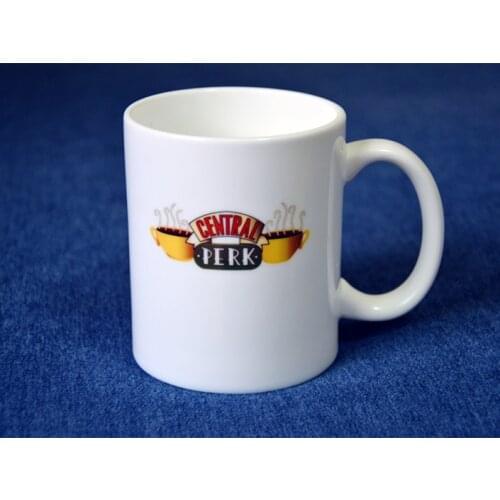 Friends tv show central perk white mug cup