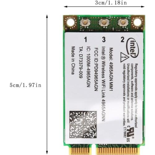 Dual Band 300Mbps WiFi Link Mini PCI-E Wireless Card for intel 4965AGN NM1