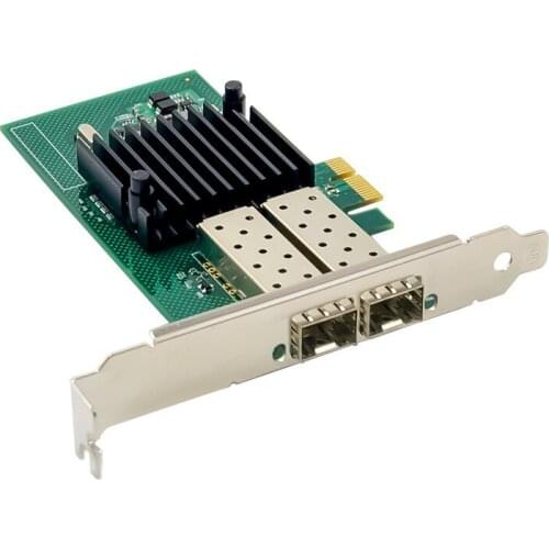 PCI-E Dual-Port Gigabit Optical Fiber Network Card PCI-E X1 I350AM2 1000M Dual-Port SFP Server NIC