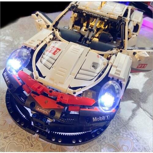 1580PCS High Technical Race Car 911 RSR Bricks Sport Model Building Kits for Adults Building Blocks Gifts Toy for Boys