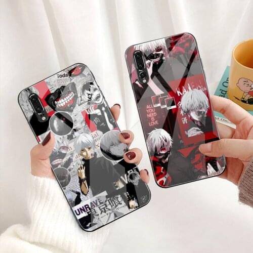Tokyo Ghoul Trendy Anime Kaneki Ken Phone Case Tempered Glass For Huawei P30 P20 P10 lite honor 7A 8X 9 10 mate 20 Pro