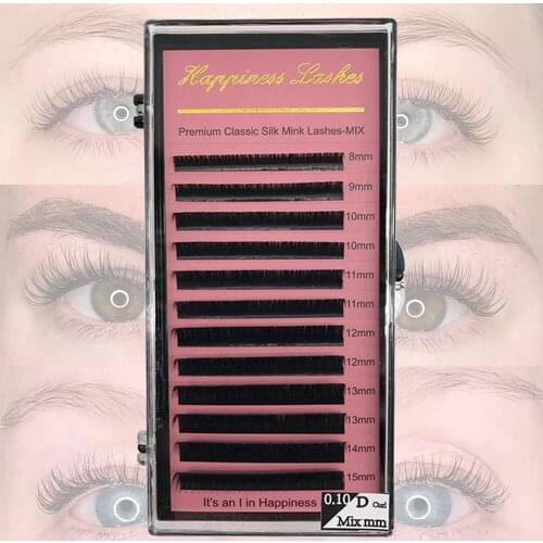 False Individual Soft Classic Eyelash Extension All Size Supplies Premium Faux Mink Eye Lash For Salon Free Shipping