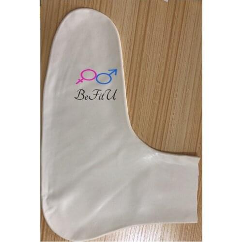 New feet mold Latex 2D socks fetish sox natural sexy seamless rubber unisex ankle socks white color