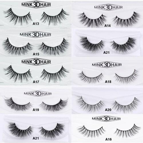 Eyelashes 3D mink lashes high quality 1pair Handmade natural Eyelash extension false eyelashes Fake Eye Lashes long lasting