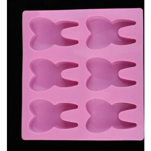 DIY Tooth Shape Silicone Mold Resin Casting Fondant Mould Cake Modeling Chocolate Sugarpaste Making Cake Baking Tool