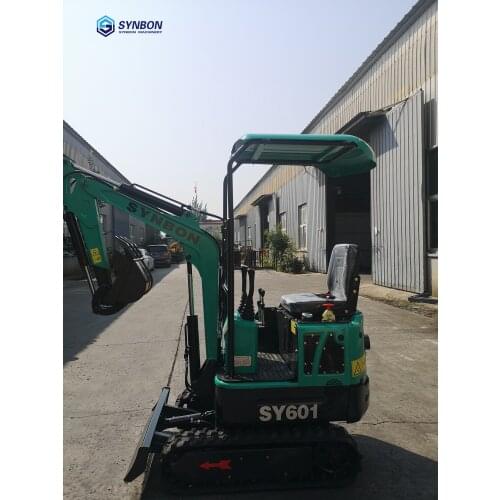 SYNBON 1 Ton Hydraulic Digger Mini Bulldozer Crawler Excavator Small digger Farm Machinery