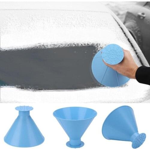 Auto Ice Scrape Funnel Car Window Glass Cleaning Tool Windshield Snow Remove Shovel Cleaning Brush home Windows Glass Clean Tool