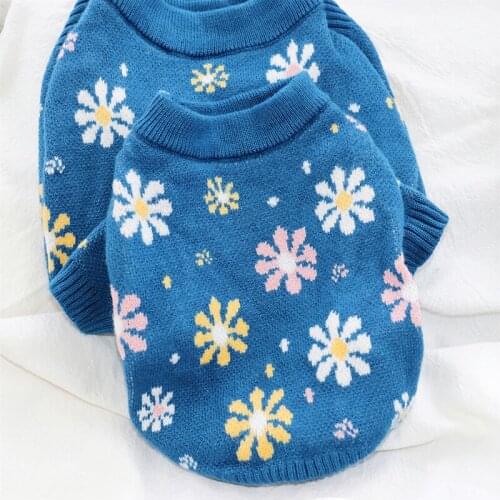 Pet Snowcoat Dog Knitted Sweater Schnauzer Cat Fall/Winter Clothing Bichon Pullover Puppy Footwear Warm Clothes