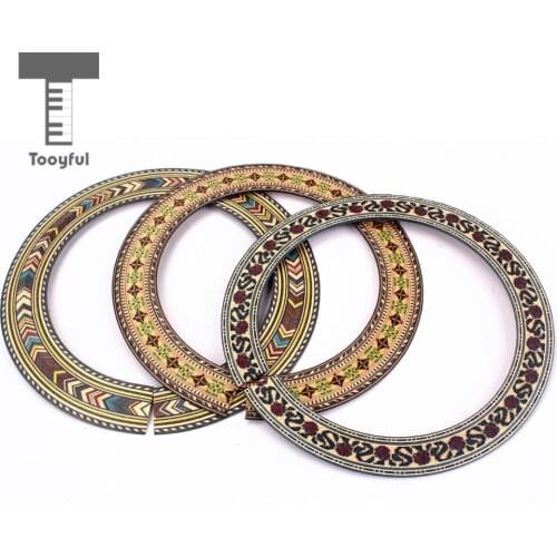 3Pcs Luthier Tool Roseta Guitarra Clasica Rosewood Acoustic Classical Guitar Soundhole Rosette Inlay Guitar Sound Hole DIY Decor