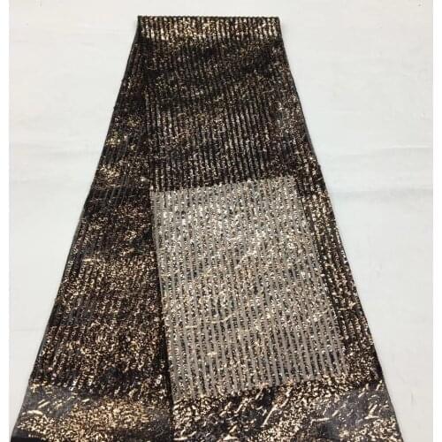 African lace fabric embroidered Nigerian sequined lace fabric 2021 high quality French tulle lace fabric for women XX3878
