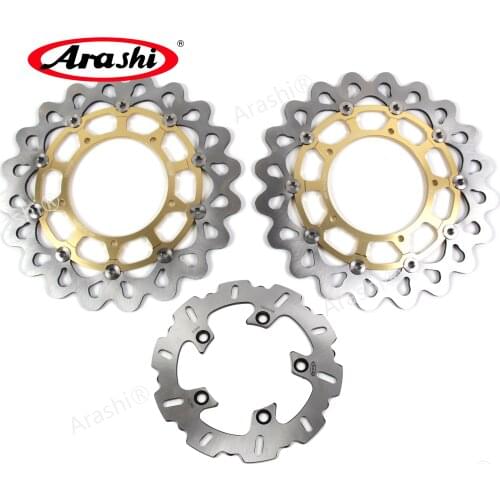 Arashi 1 Set CNC Floating Front Rear Brake Disc Rotors For YAMAHA YZF-R6 YZF R6 2017 2018 2019 / YZF-R1 2004 2005 2006