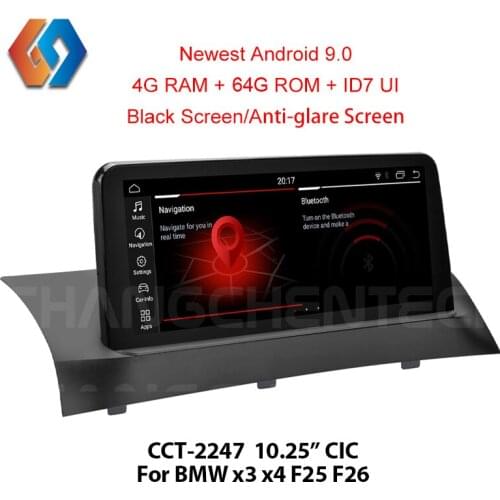 Car Navigation Android 9 64G ram For BMW X3 F25 X4 F26 CIC GPS Multimedia BT WiFi Support DVR Back Cam TV Aux Big Touch Panel47