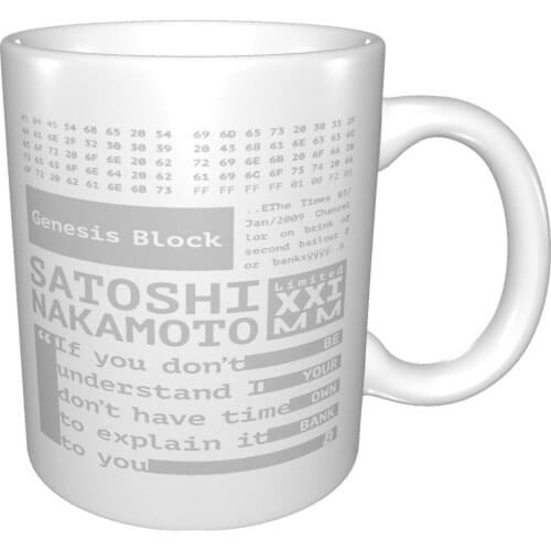 Bitcoin Genesis Block Satoshi Nakamoto 1 Mug Coffee Cup Coffee Mug Cocktail Cocktail