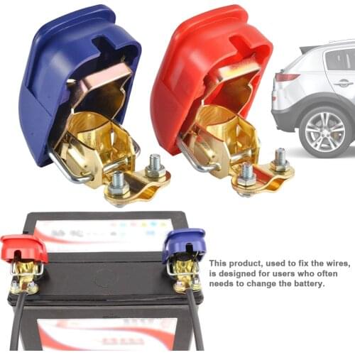 2pcs 12V Quick Release Battery Terminals Clamps Quick Release Lift Off for Car Boat Motorcycle Car-styling Automobiles Accessori